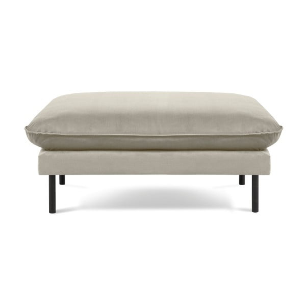 Bež baršunasti tabure Cosmopolitan Design Vienna, 100 x 80 cm-image-2