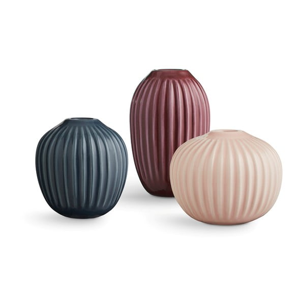Set od 3 kamena vaze Kähler Design Hammershoi Miniature Warm Palette