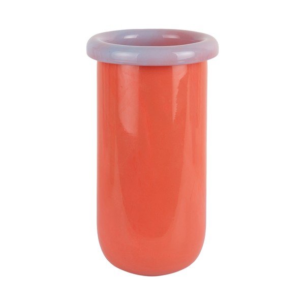 Narančasta staklena vaza (visina 25 cm) Plegado  – PT LIVING