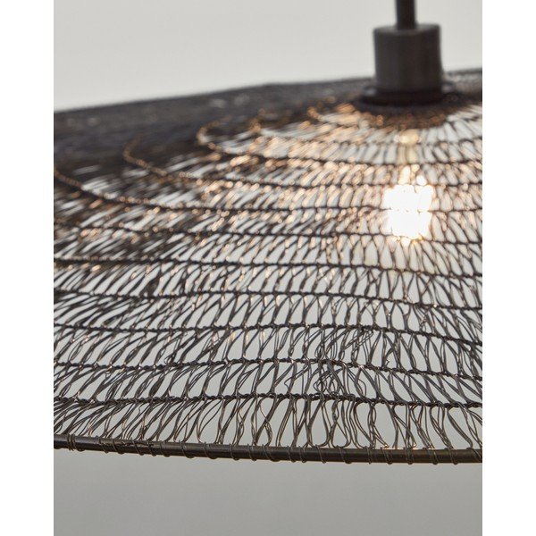 Crna viseća svjetiljka ø 100 cm Makai – Kave Home-image-3