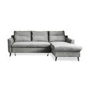 Svijetlosiva baršunasta kutna garnitura Miuform Stylish Tent, desni kut