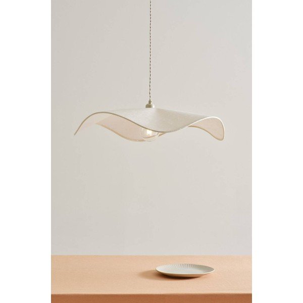 Krem papirnata viseća svjetiljka ø 70 cm Monchi – Jotex-image-1