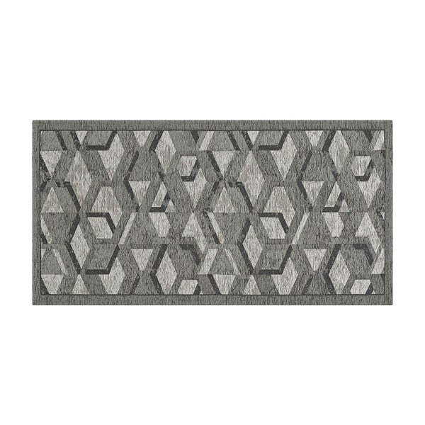 Sivo-crna podloga Floorita Hypnotik, 55 x 140 cm-image-2