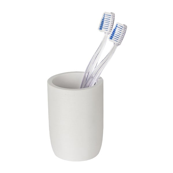 Bijela čaša za četkice za zube od polyresina Altavalle – Wenko-image-4