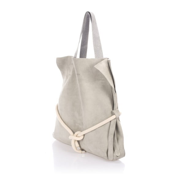 Siva kožna torbica Giulia Massari Darcy-image-1