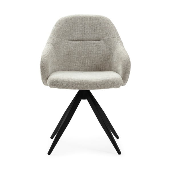 Svijetlo sive podstavljene blagovaonske stolice u setu s naslonima za ruke 2 kom Tamara – Marckeric-image-2