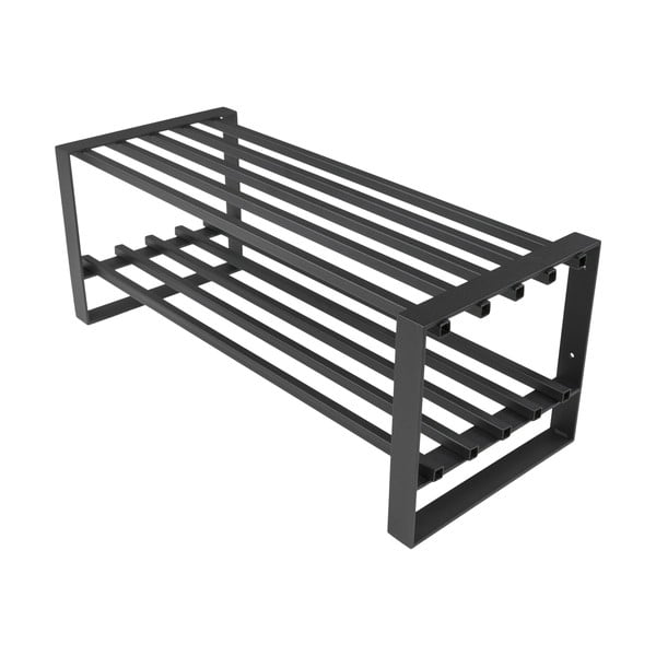 Crni metalni ormarić za cipele Rumo – Spinder Design
