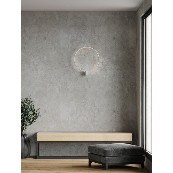 Mat bijela LED zidna lampa aluminijska s mogućnosti zatamnjivanja Cercio – Nova Luce-image-1