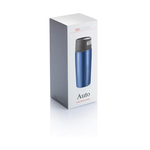 Plava termo šalica za automobile XD Design Leak, 400 ml-image-1