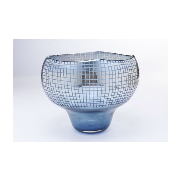 Plava vaza Kare Design, visina 28 cm