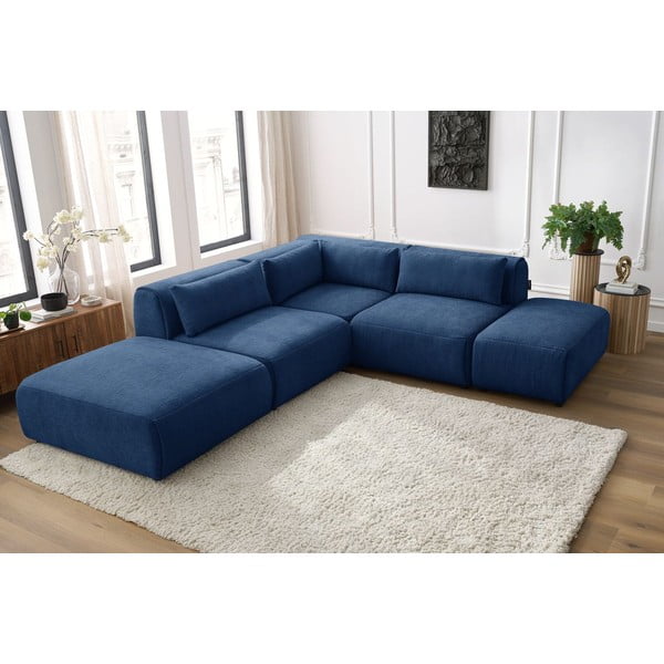 Tamnoplava kutna garnitura (varijabilna) Jeanne - Bobochic Paris-image-1