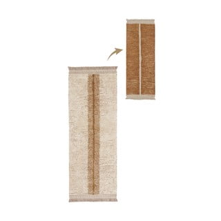 Ciglasta/bež pamučna staza 80x230 cm Duetto Toffee – Lorena Canals