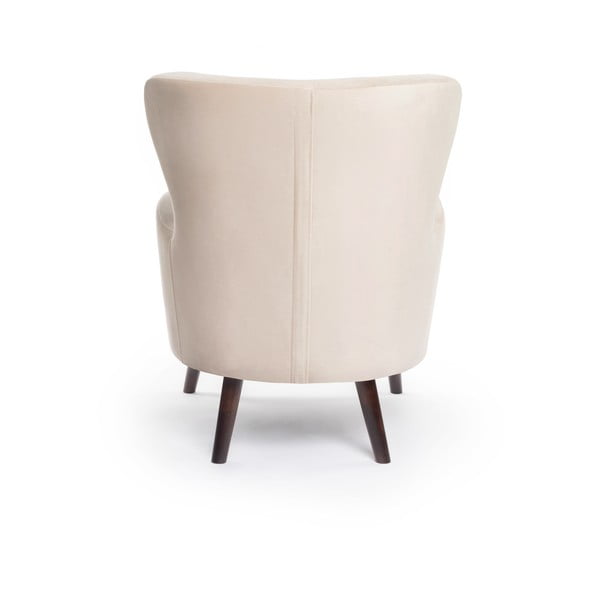 Bež baršunasti wing fotelja Noemye – Bonami Selection-image-4