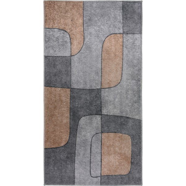 Sivi perivi tepih 120x160 cm – Vitaus