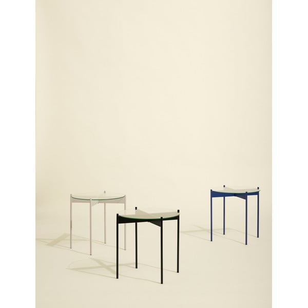 Okrugli pomoćni stol sa staklenom pločom stola ø 45 cm Beam – Hübsch-image-1