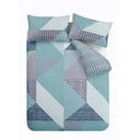 Plavozelena posteljina za bračni krevet 200x200 cm Larsson Geo – Catherine Lansfield
