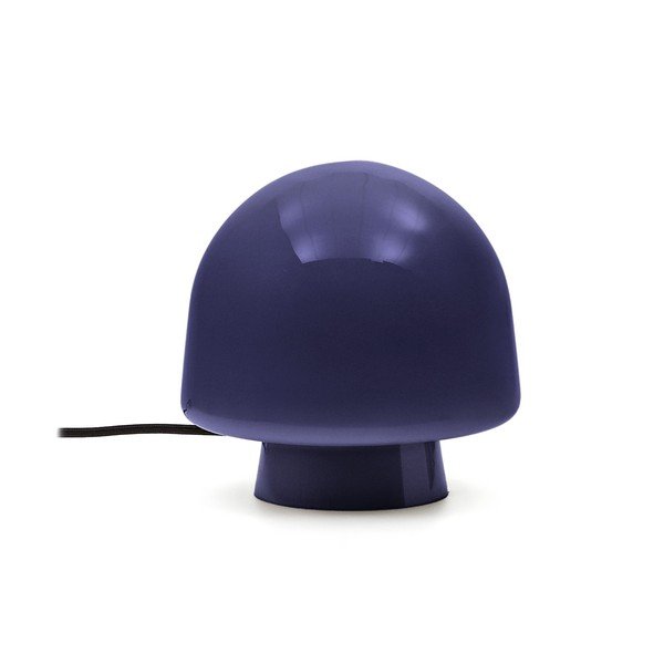 Tamno plava stolna lampa sa staklenim sjenilom (visina 20 cm) Reig – Kave Home