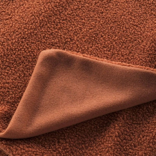 Crvena/narančasta deka od flisa 180x220 cm Curly Wooly – douceur d'intérieur-image-1