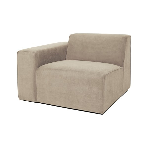 Bež baršunasti završni element Scandic Sting, 101 cm, lijevi kut-image-2