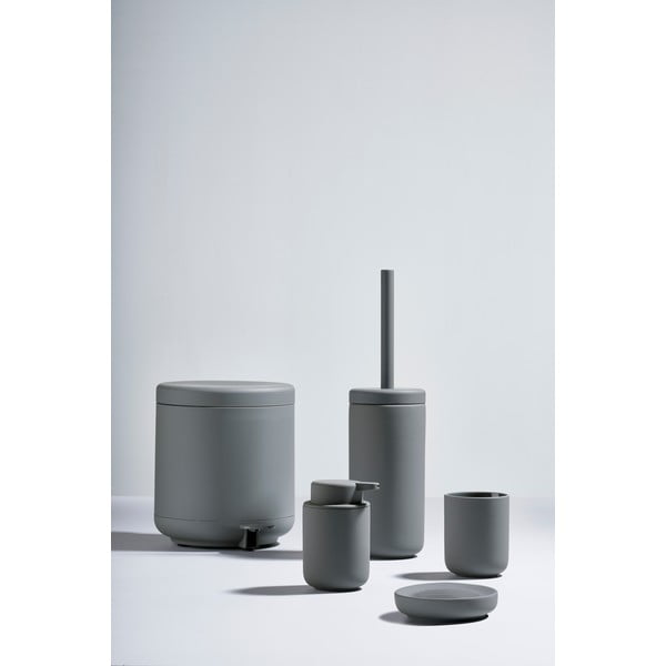 Siva kupaonska kanta za otpatke s pedalom Zone UME, 4 l-image-1