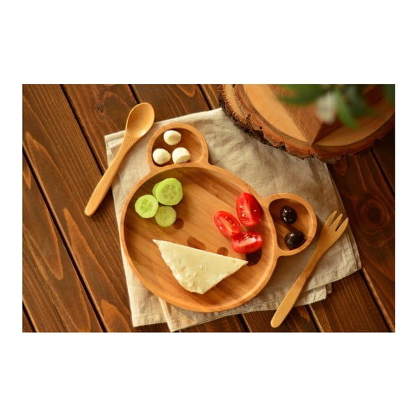 Dječji set za jelo od bambusa Bambum Teddy-image-2