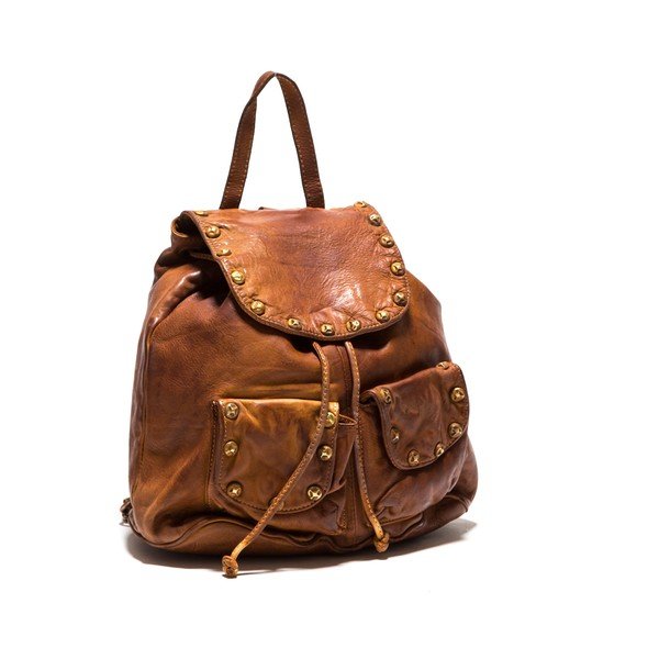 Kožni ruksak Anna Luchini 8 Cognac-image-1