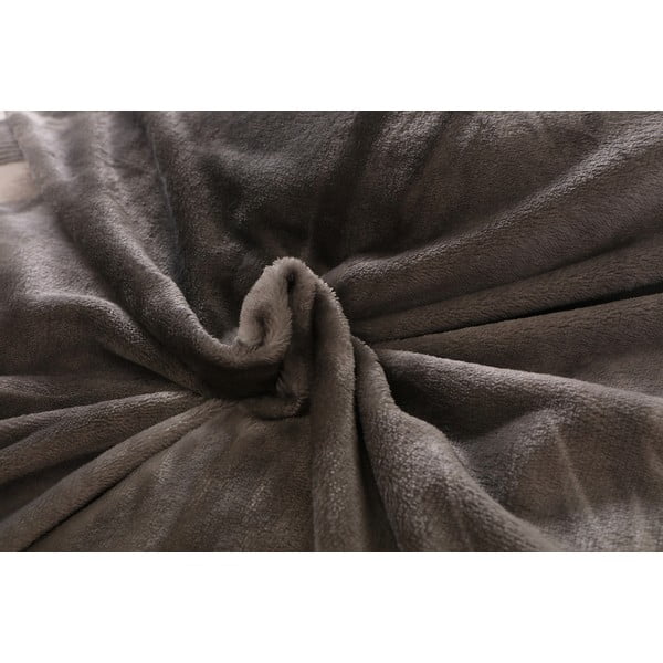 Siva posteljina za krevet za jednu osobu od mikropliša 140x200 cm – My House-image-4