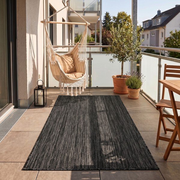 Crni unutarnji i vanjski tepih 80x150 cm Mira 1450 – Ayyildiz Carpets-image-1