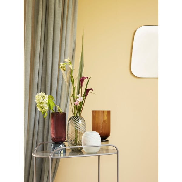 Narančasta staklena vaza Hübsch Amber, visina 32 cm-image-3