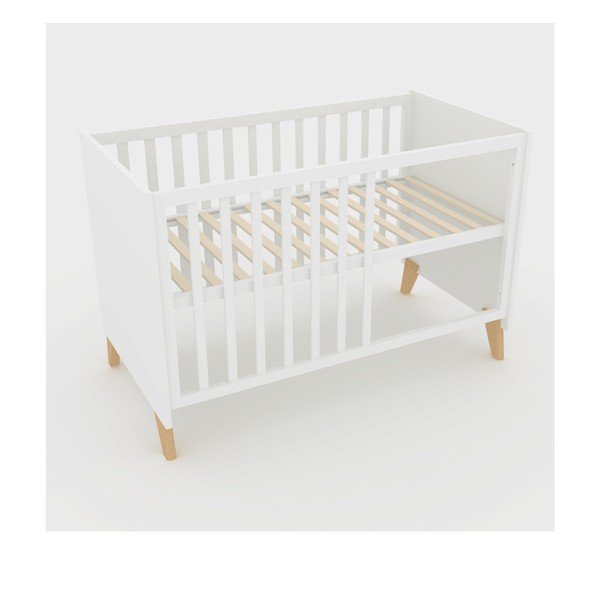 Bijeli dječji krevet 60x120 cm Léon – Roba-image-3