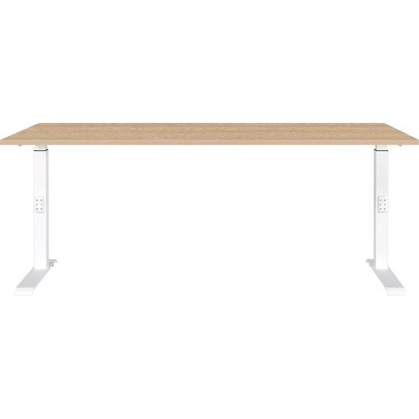 Radni stol podesive visine s pločom stola u dekoru hrasta 80x180 cm Downey – Germania-image-1