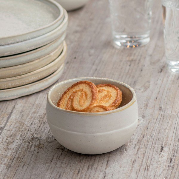 Bijelo-bež kamene zdjelice u setu 2 kom Sand Grain – Mette Ditmer Denmark-image-3