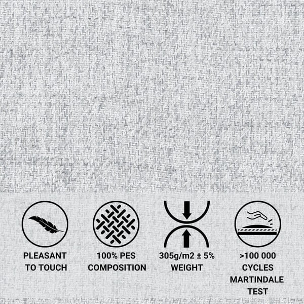 Svijetlo sivi tapecirani bračni krevet s prostorom za pohranu s podnicom 160x200 cm Baleine – Maison de Rêve-image-1