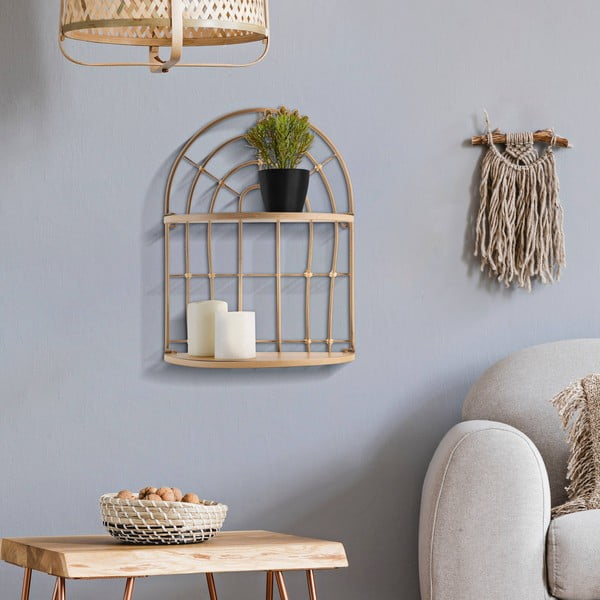 Višeslojna metalna polica u prirodnoj boji Arch - Mauro Ferretti-image-1