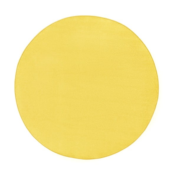 Žuti  okrugao tepih ø 133 cm Fancy – Hanse Home