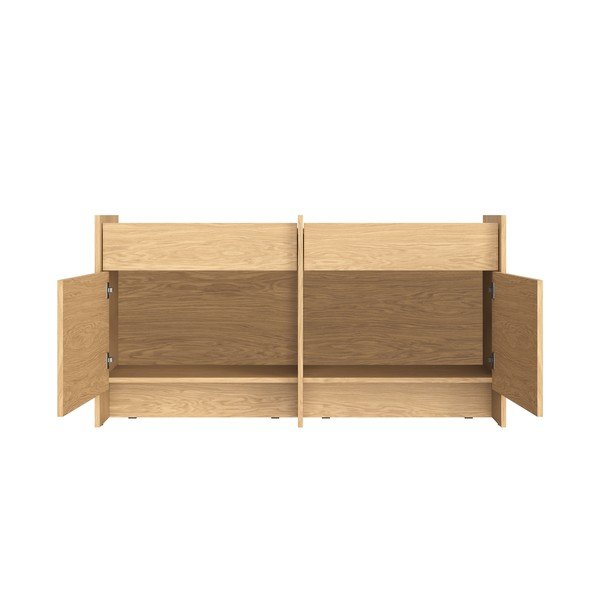 Komoda u dekoru hrasta u prirodnoj boji 146x76x51 cm Hido – noo.ma-image-3