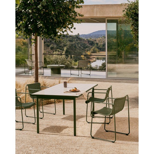 Željezni vrtni stol 91x182 cm Maurina – Kave Home-image-1