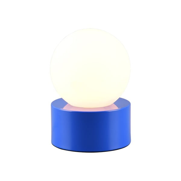 Plava stolna lampa sa staklenim sjenilom (visina 17 cm) Countess – Trio-image-1