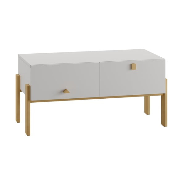 Svijetlo siva niska dječja komoda 100x25 cm Cube - Pinio-image-3