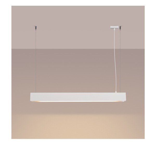 Bijela metalna LED viseća svjetiljka Nebula – Sollux-image-1