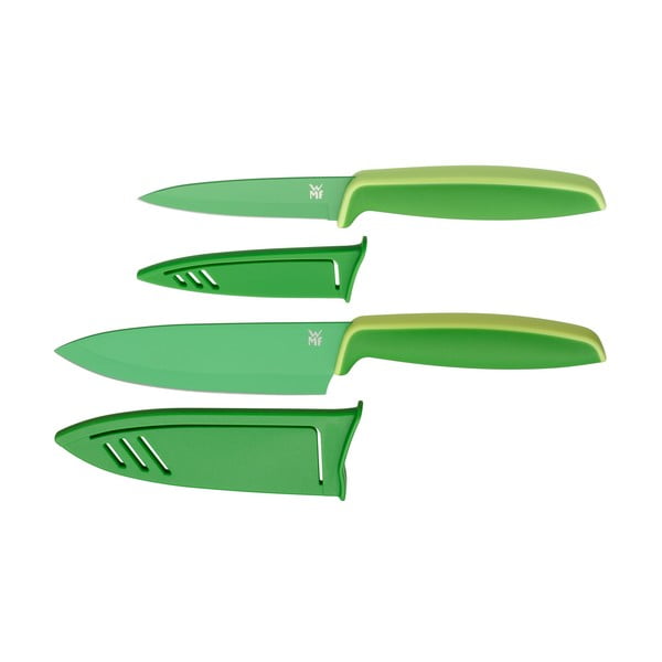 Set od 2 zelena noža s WMF Touch poklopcem