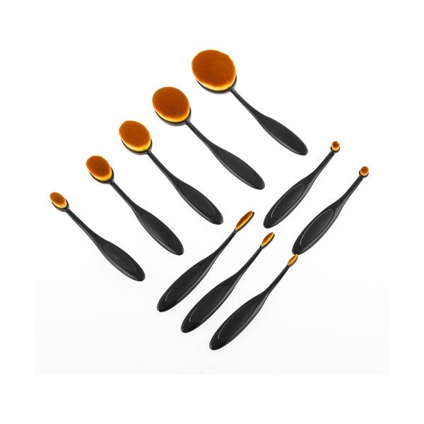 Set od 11 ovalnih kozmetičkih četkica u kutiji za pohranu InnovaGoods-image-3