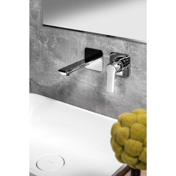 Ugrađena slavina za umivaonik u sjajno srebrnoj boji (s 1 izlazom) Pax – Sapho-image-1