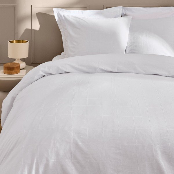 Bijela posteljina za bračni krevet/za produženi krevet 240x220 cm Linella – douceur d'intérieur-image-2