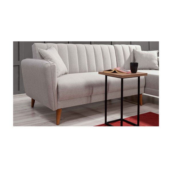 Bijela sklopiva kutna garnitura (s desnim kutom) Aqua – Balcab Home-image-3