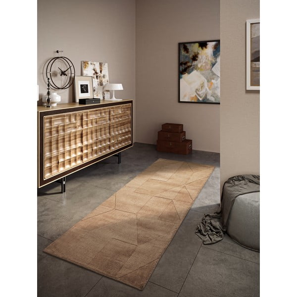 Bež ručno rađena vunenia staza 80x250 cm Ursule – Villeroy&Boch-image-1