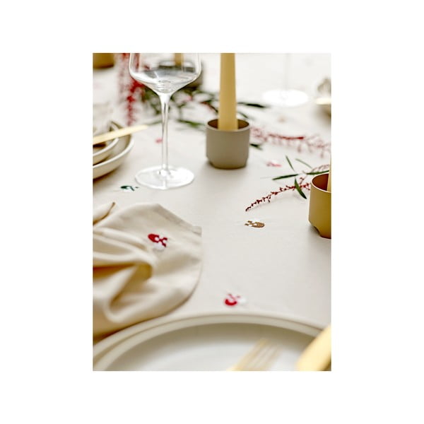 Pamučan stolnjak 140x220 cm Hearts Embloidery – Södahl-image-4