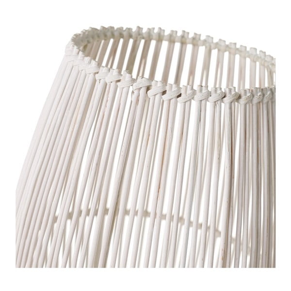 Bijela stolna lampa s bambusovim sjenilom (visina 29 cm) – Casa Selección-image-2
