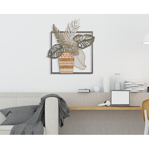 Metalni zidni ukras 54x63 cm Vaso – Mauro Ferretti-image-1