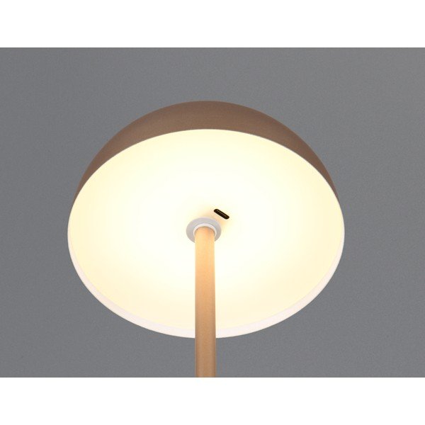 LED stolna lampa u brončanoj boji s metalnim sjenilom (visina 21 cm) Munoz – Reality-image-1